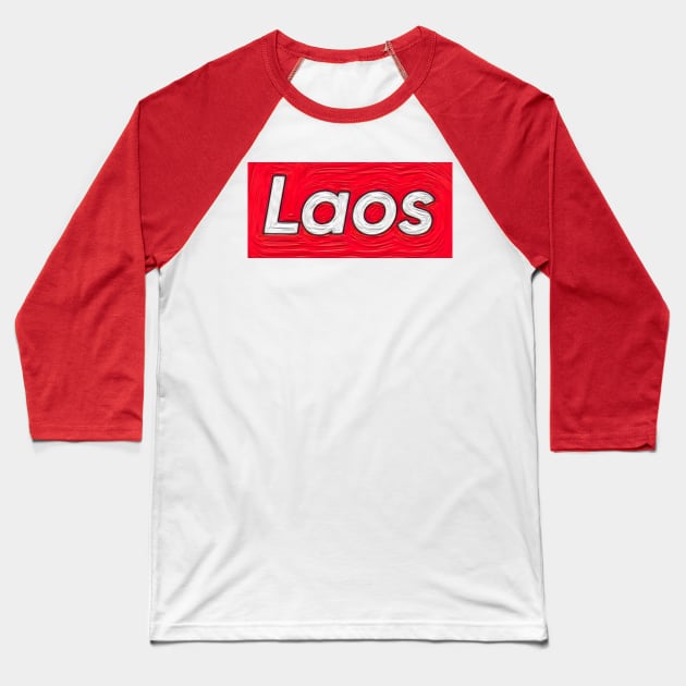 Laos Baseball T-Shirt by Kitta’s Shop